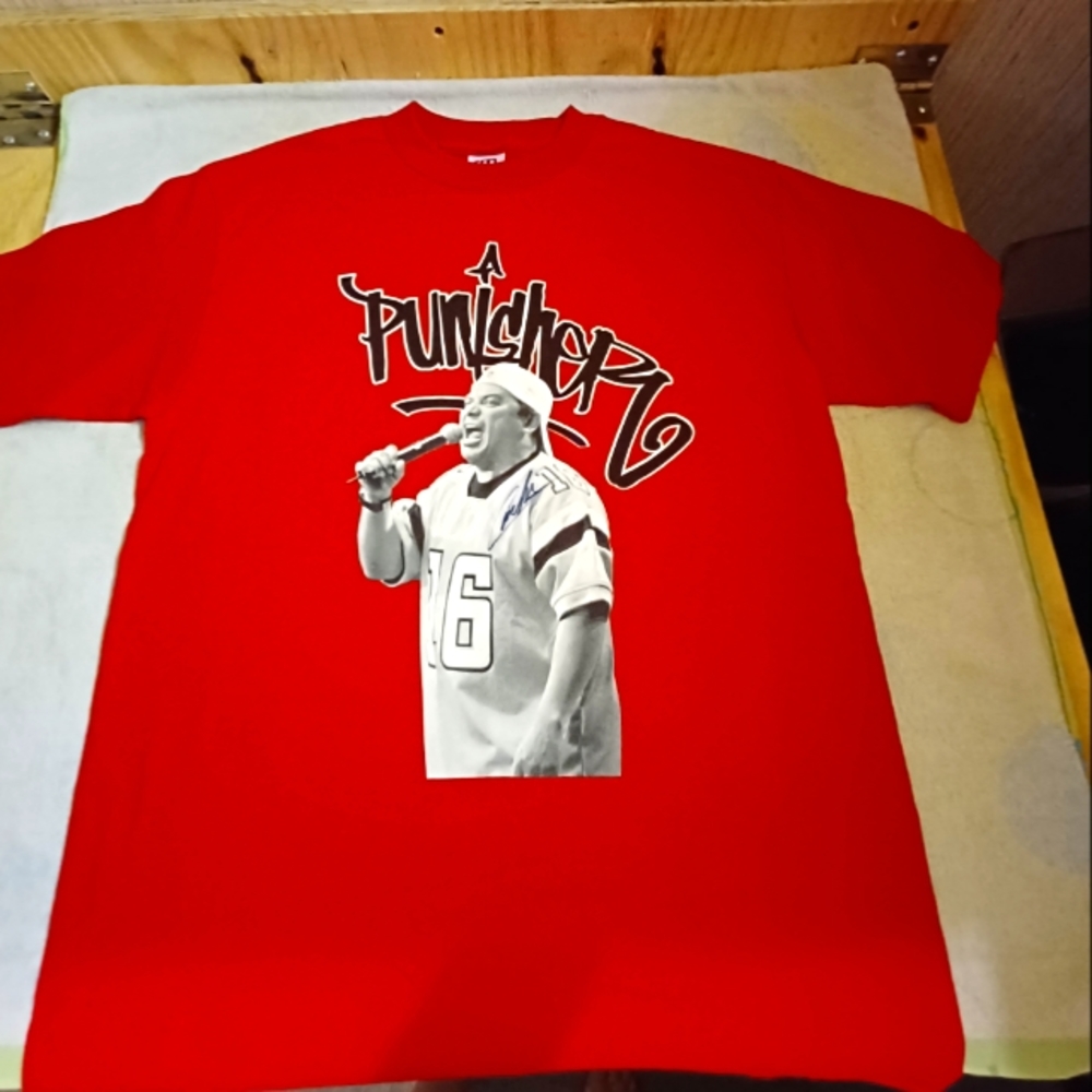 Carlos Mencia Autographed #16 Tour Tee From The Punisher Tour, Adukt Medium